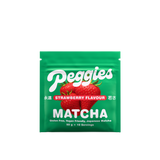 Peggies Strawberry Matcha 50g resealable pouch, green packaging