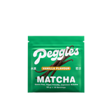 Peggies Vanilla Matcha 50g resealable pouch, green packaging