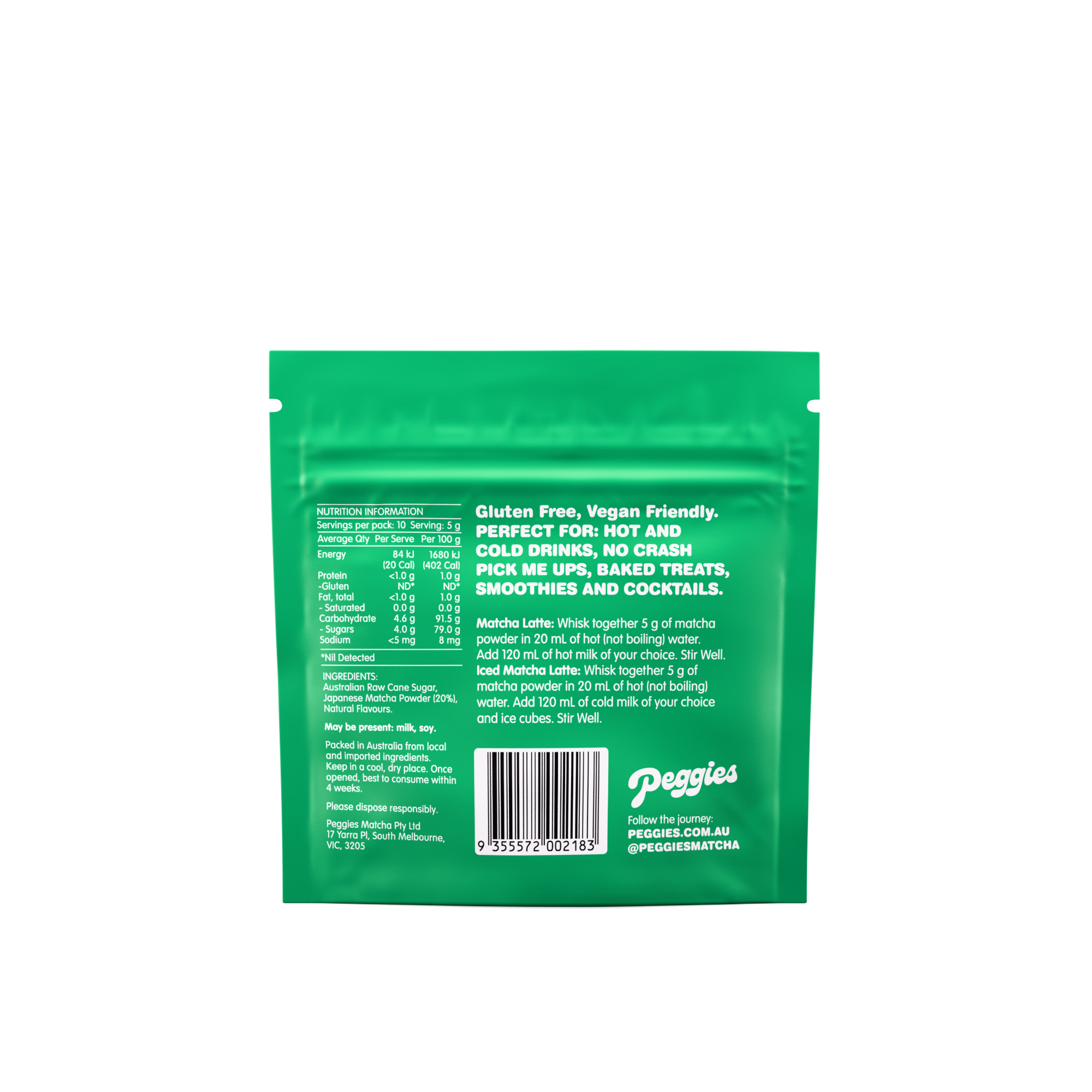 Peggies Japanese Matcha Vanilla
